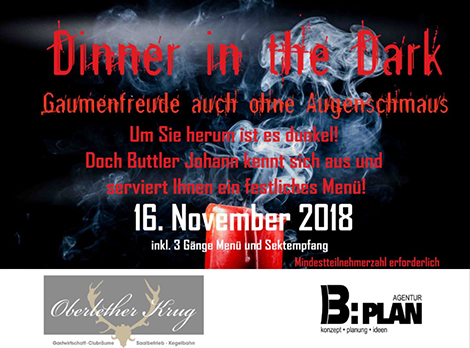 Dinner in the Dark in Oberlethe